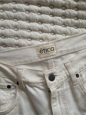 Etica white jeans